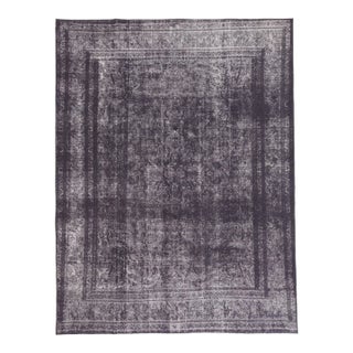 Mid 20th Century Vintage Turkish Industrial Chic Aubergine Rug - 09’05 X 12’04 For Sale