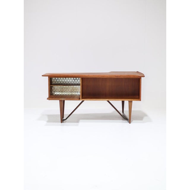 Peter Løvig Nielsen Boomerang Freestanding Desk by Peter Lovig Nilsen for Løvig, Denmark, 1965 For Sale - Image 4 of 18