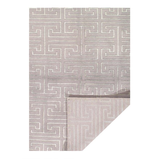 Modern Pasargad DC Fine Hand Knotted Modern Rug For Sale - Image 3 of 3