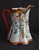 Antique Porcelain Pitcher Japanese Kutani Geisha Ware Hand Painted Gold Red Jug For Sale - Image 4 of 12