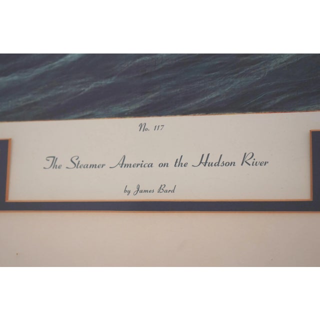 Vintage James Bard America on the Hudson River Steamship Print For Sale - Image 11 of 15