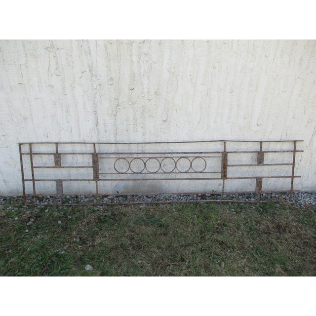Antique Victorian Iron Gate Window Garden Fence Architectural Salvage Door #072 For Sale In Philadelphia - Image 6 of 6