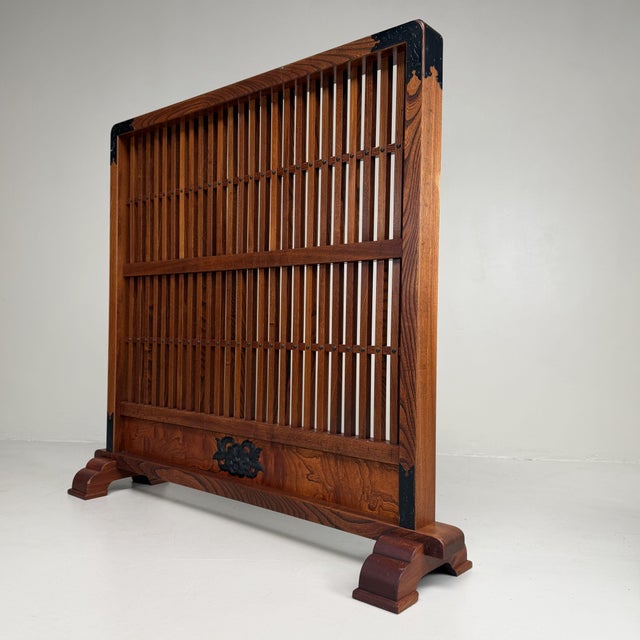 Japanese Suite Room Divider in Keyaki, 1960s For Sale - Image 9 of 14