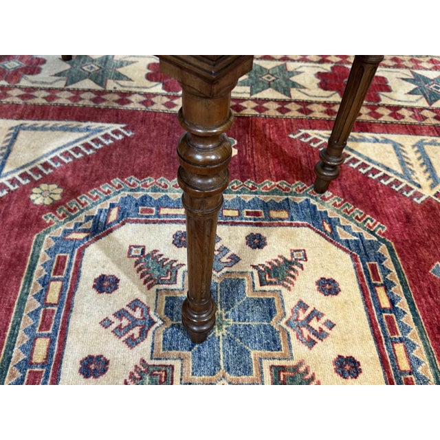 Antique Louis XVI Style Desk in Walnut with Leather Top, 1800s For Sale - Image 10 of 18