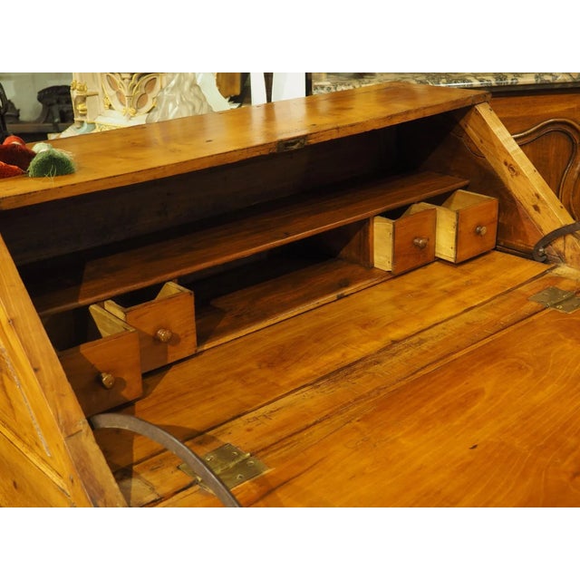 18th Century Carved Cherrywood Commode Scriban From Bordeaux, France For Sale - Image 9 of 12