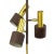 Mid-Century Modern Mid-Century Modern Adjustable Floor Lamp in Brass and Brown from Raak For Sale - Image 3 of 9