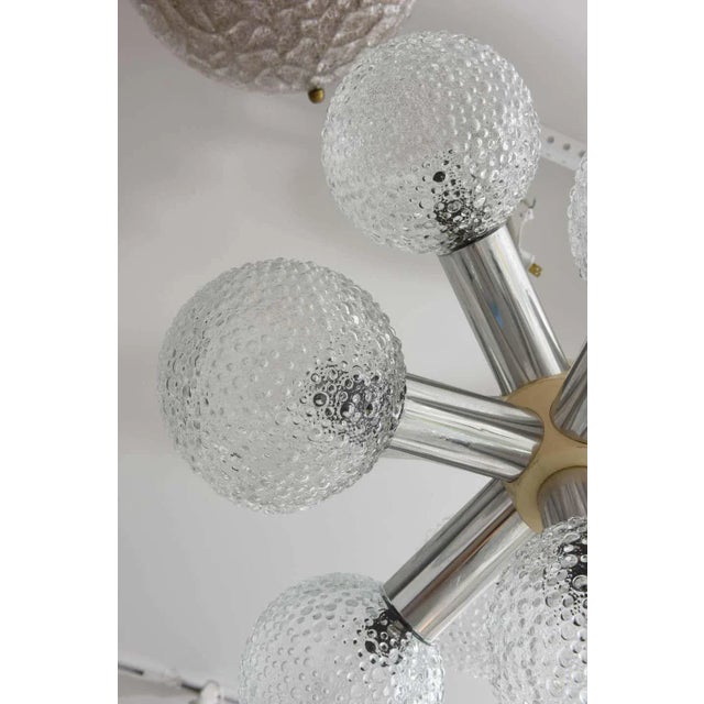 1960s Chandelier Modified Space-Age Style Bubble Glass For Sale - Image 5 of 11