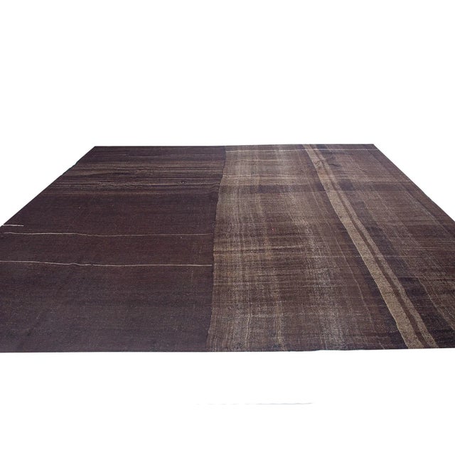 Vintage handwoven decorative kilim rug from Afyon region of Turkey. Approximately 50-60 years old. In very good condition.