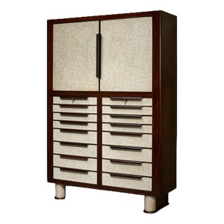 Large Eggshell Cabinet by Aldo Tura, Italy, 1940s For Sale