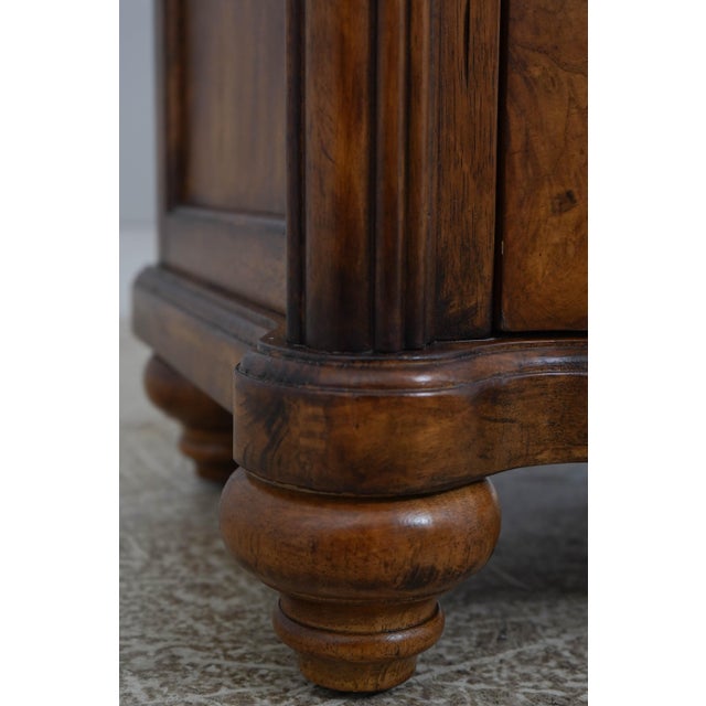 Schnadig Stately Wood & Rattan Bedside Table For Sale - Image 11 of 17