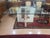 Beige Travertine and Marble Dining Table with Glass Top, 1970s For Sale - Image 8 of 13