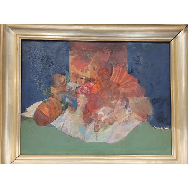 Postmodern Francisco Molinero Ayala, Still Life, 20th Century, Oil on Canvas For Sale - Image 3 of 12