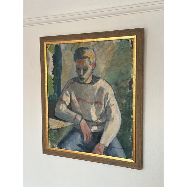 Åke Winnberg, Portrait of a Man, 1960s, Oil on Canvas, Framed For Sale - Image 14 of 18