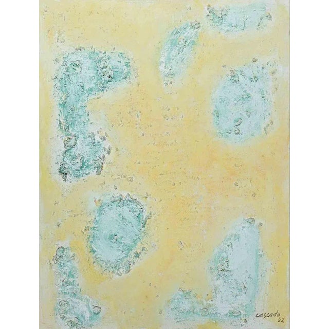 Green Abstract Composition is an original artwork, in mixed media on paper realized in 1962 by Ramón Sánchez Cascado,...