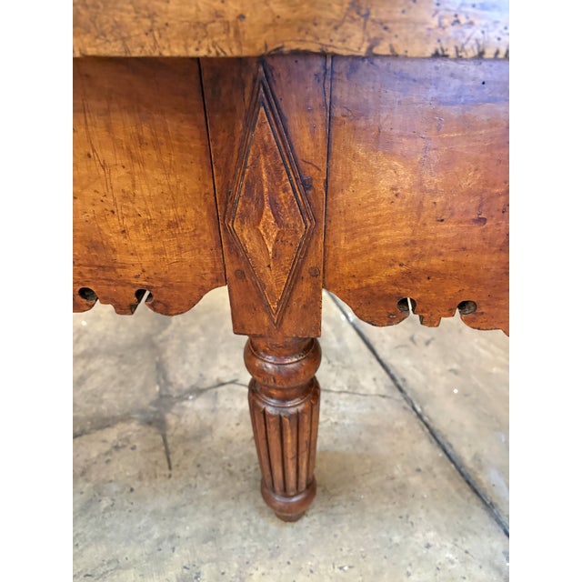 Early 19th Century Walnut Billot De Boucher/ Butcher's Table For Sale - Image 12 of 15