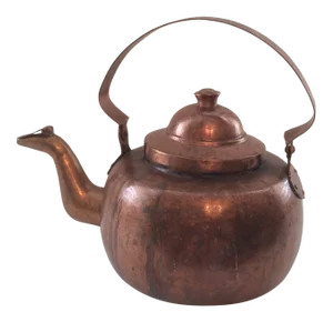 Antique Early 20th Century Skultuna Swedish Copper Kettle