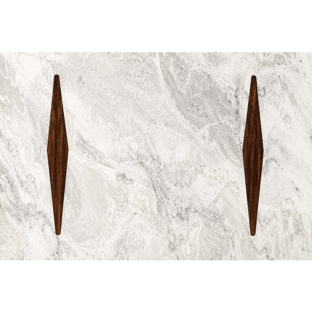 Jorge Zalszupin Limestone Coffee Table by Jorge Zalszupin in Rosewood & Marble, Brazil, 1959 For Sale - Image 4 of 18
