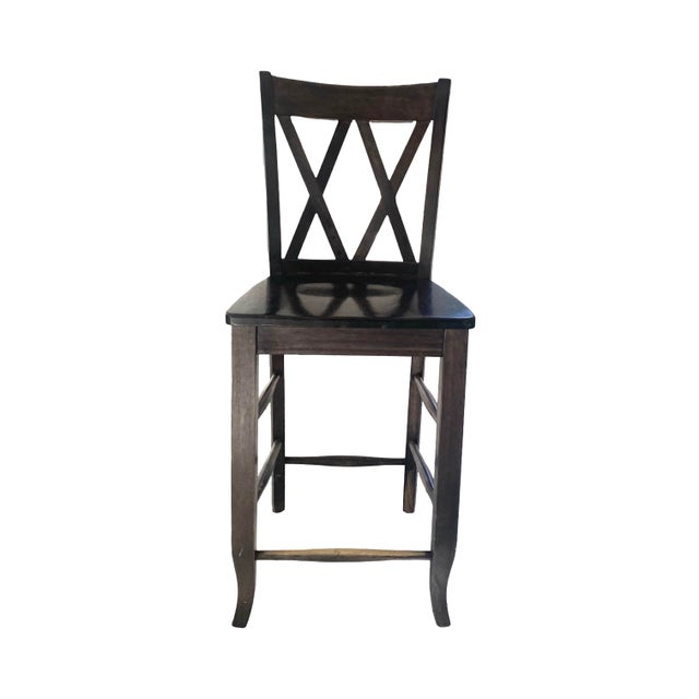 Beloved sturdy counter stools. Ebony stained so no paint chipping. These chairs have followed us from house to house and...