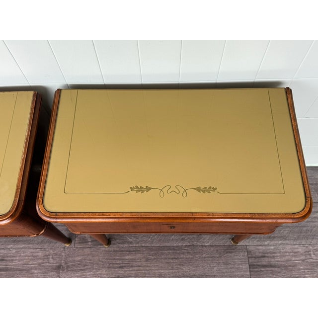 Vintage Italian Bedside Tables, 1950s, Set of 2 For Sale - Image 10 of 17