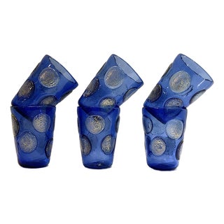 Tequila Drinking Set in Murano Glasses by Mariana Iskra for Ribes Studio, 2004, Set of 6 For Sale