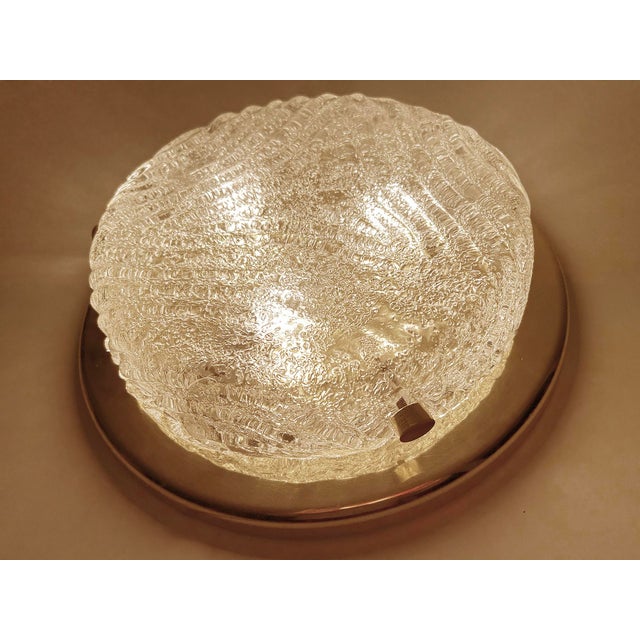 Vintage Murano Glass Flush Light from Hillebrand, 1970s For Sale - Image 17 of 18