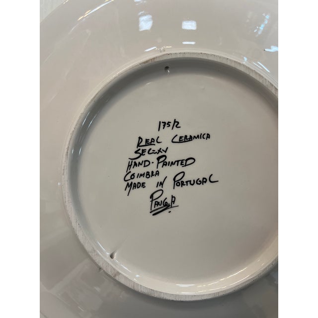 Coimbra Ceramic - Hand Painted Portuguese Plate 6 For Sale - Image 9 of 10