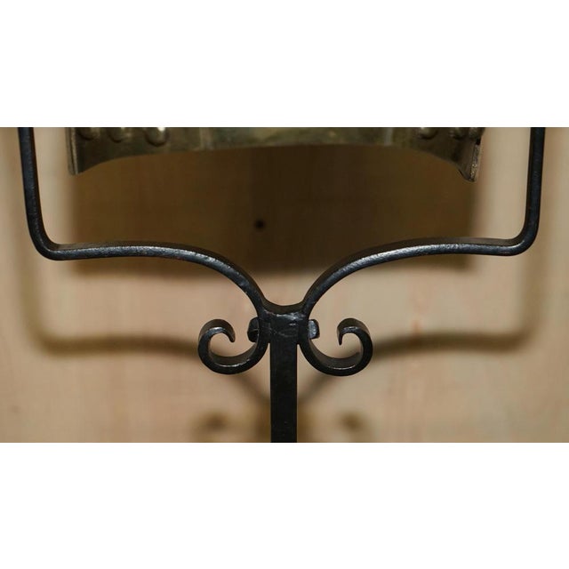 Chinese Export Floor Standing Bell with Wrought Iron Stand by Charles & Ray Eames, 1920s For Sale - Image 11 of 18