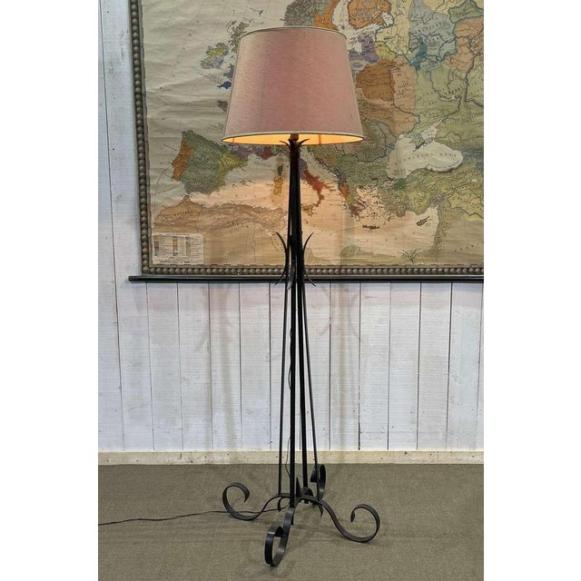 Wrought Iron Floor Lamp, 1930s For Sale - Image 11 of 11