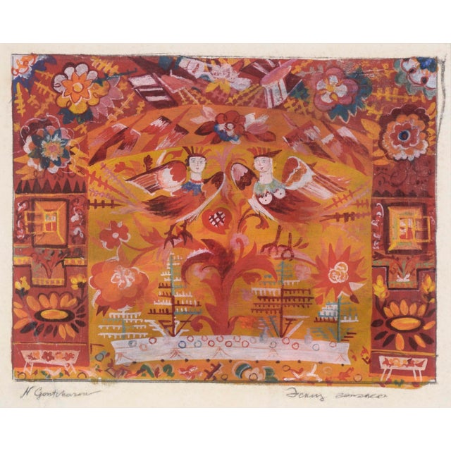 Art Nouveau Stage Design for "Le Cog D'Or" by Natalia Gontcharova For Sale - Image 3 of 11