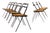 Folding Chairs by G. Cattelan for CiDue, 1970s, Set of 8 For Sale