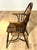 English Late 20th Century Fine English Reproduction Oak Windsor Stickback Arm Chair For Sale - Image 3 of 5