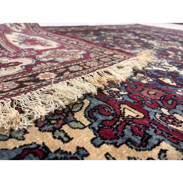 Antique Persian Tehran Rug 4'7" X 7’1" For Sale In New York - Image 6 of 6