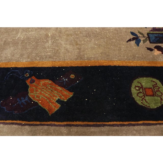 Antique Chinese Peking Rug - 08'10 x 11'06 For Sale - Image 4 of 7