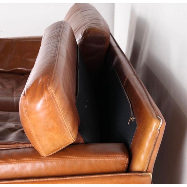 Vintage Leather 3-Seater Sofa from Roche Bobois, 1970s For Sale - Image 9 of 13