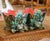This colorful pair of antique Barbotine majolica jardinières brings the richness and whimsy of the natural world into an...