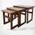 Wood Mid-Century Modern Teak Nesting Tables with Ceramic Tile Tops, Set of 3 For Sale - Image 7 of 8