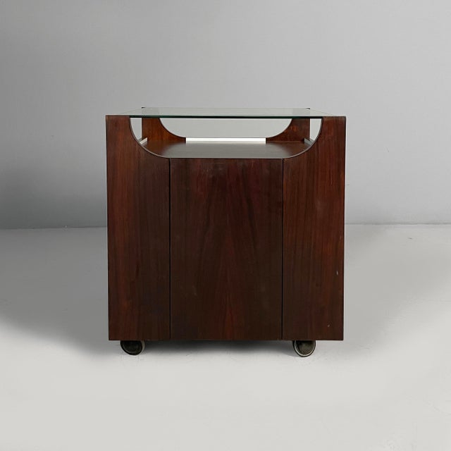 Bruno Munari Mid-Century Modern Italian Cubobar Bar Cart by Bruno Munari for Stildomus, 1960s For Sale - Image 4 of 18