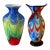 Art Glass Multicolor Vases-a Pair For Sale
