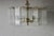 Sciolari Style Modern Glass Rods and Beveled Glass Panels Chandelier. 1970s Clean lines to compliment all decors. The base...