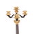 Baroque 4-Light Candelabras in Gilt Bronze, France, 1870s, Set of 2 For Sale - Image 3 of 8