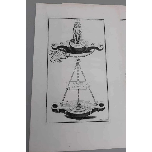Early 18th Century French Copper Engraving Oil Lamp Prints - Set of 8 For Sale In Philadelphia - Image 6 of 12
