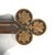 19th Century Antique Monumental Gothic Parcel Gilt & Polychromed Carved Oak Cross 19thC For Sale - Image 5 of 13