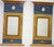 Gustavian (Swedish) Vintage Blue and Gold Gustavian Twin Mirrors, Set of 2 For Sale - Image 3 of 7