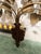 Large Vintage Gold Metal Leaf 7-Candle Wall Candelabra For Sale In Miami - Image 6 of 14