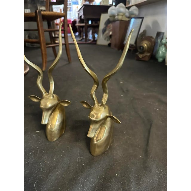 Kudu Antelopes by Karl Springer, 1972, Set of 2, in Flawless conditions. Designed 1970 to 1979 This piece is attributed to...