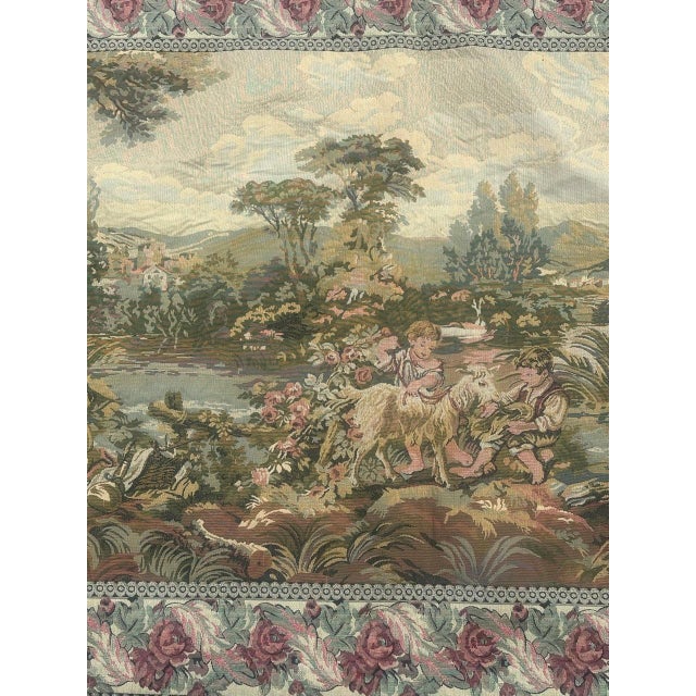 French Aubusson Jacquard Tapestry, 1960s For Sale - Image 17 of 18