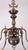2000 - 2009 Flemish Six-Arm Chandelier in Brass For Sale - Image 5 of 5
