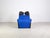 Wink Chair in Black and Blue Upholstery by Toshiyuki Kita for Cassina For Sale - Image 5 of 10
