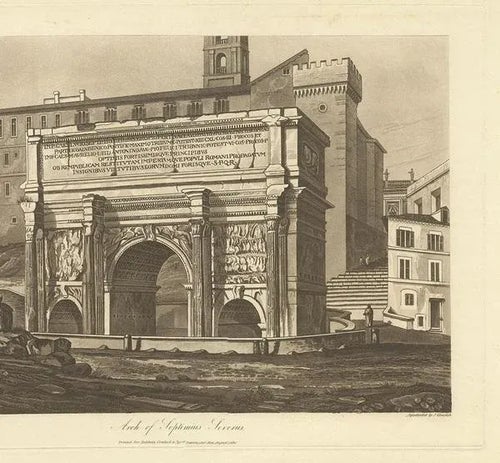 Abbot, Arch of Septimius Severus, 1820, Paper Original Prints
