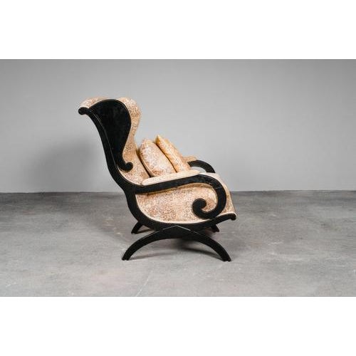 Biedermeier Wing Lounge Chair For Sale - Image 3 of 18